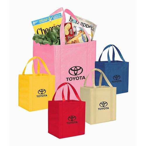 Grocery Tote - Sold in Packs of 10 (2 per colour)